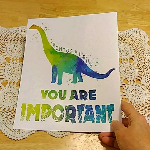 Unframed Dinosaur Prints, Dino affirmation prints for boys room - Picture 5 of 6